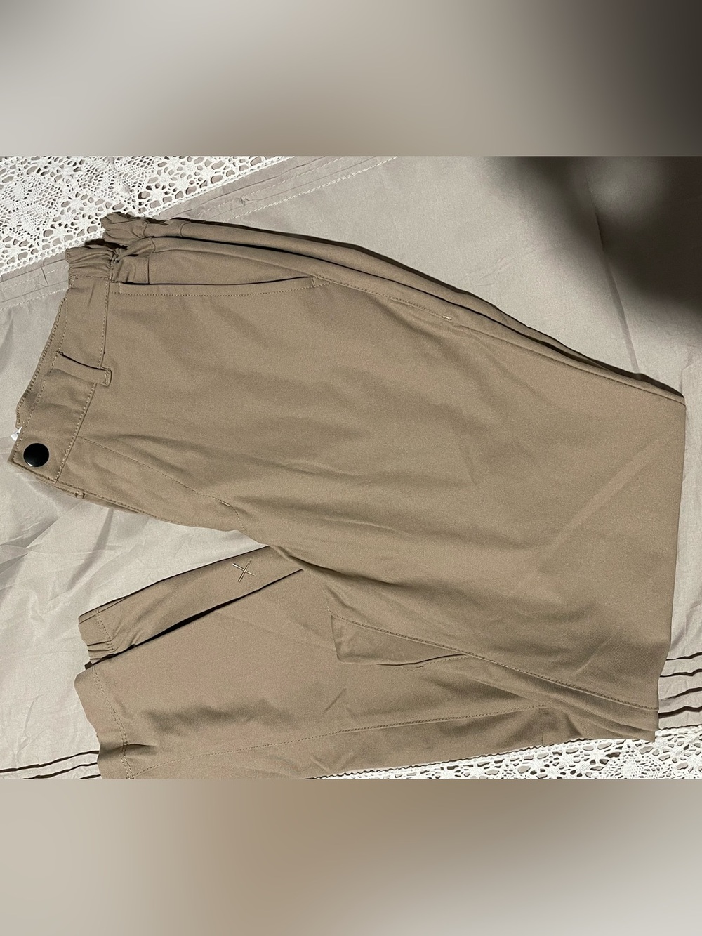 Modern Men's Chino Jogger Pants in Taupe